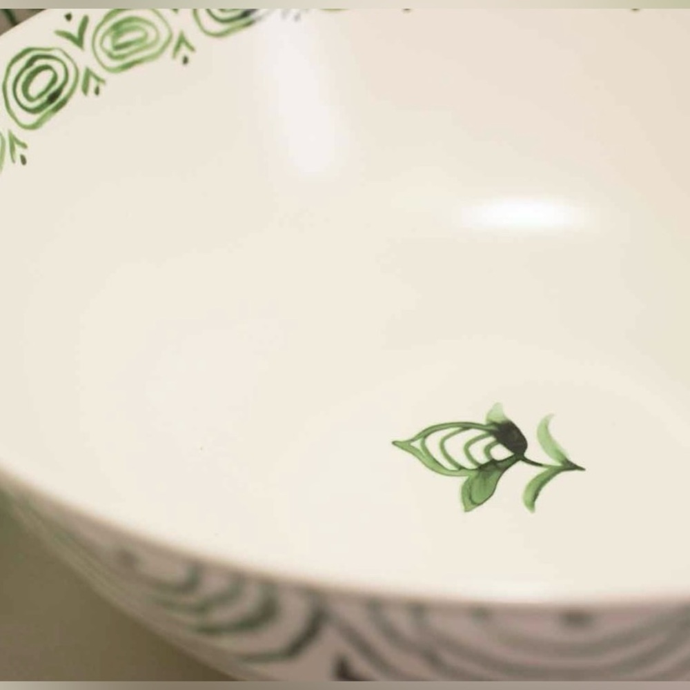 NEW Fitz and Floyd Green and White Serveware Set - Picture 4 of 7